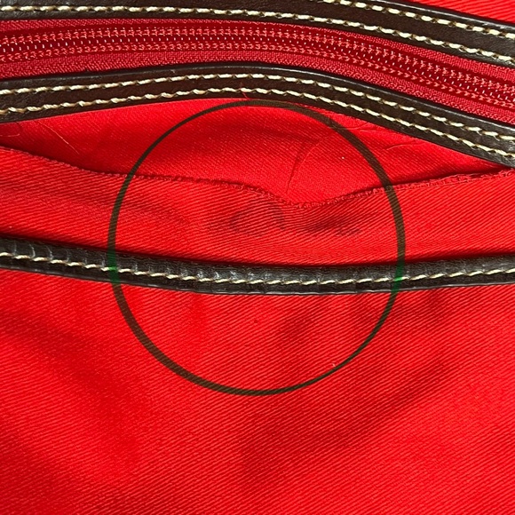 DOONEY & BOURKE Barlow Lizard Chocolate Brown Embossed Genuine Leather Satchel - Picture 16 of 16